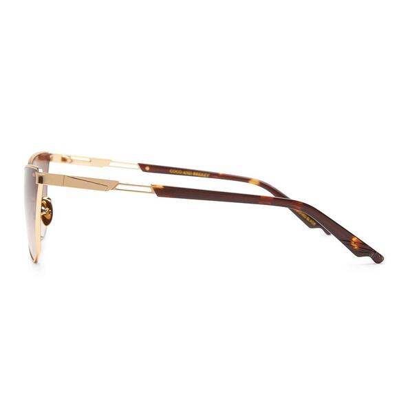 Coco And Breezy Storm Fashion Eyewear Sunglasses Amber/Gold 101 NWOT main image 12